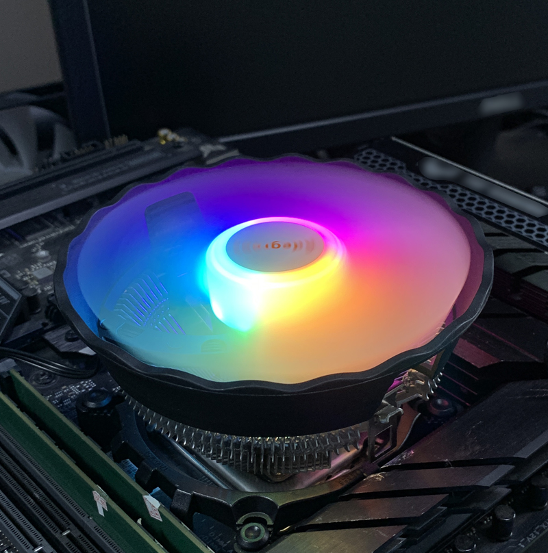 Esports Gaming Fan - Воздушный охладитель процессора RGB, 90 мм,