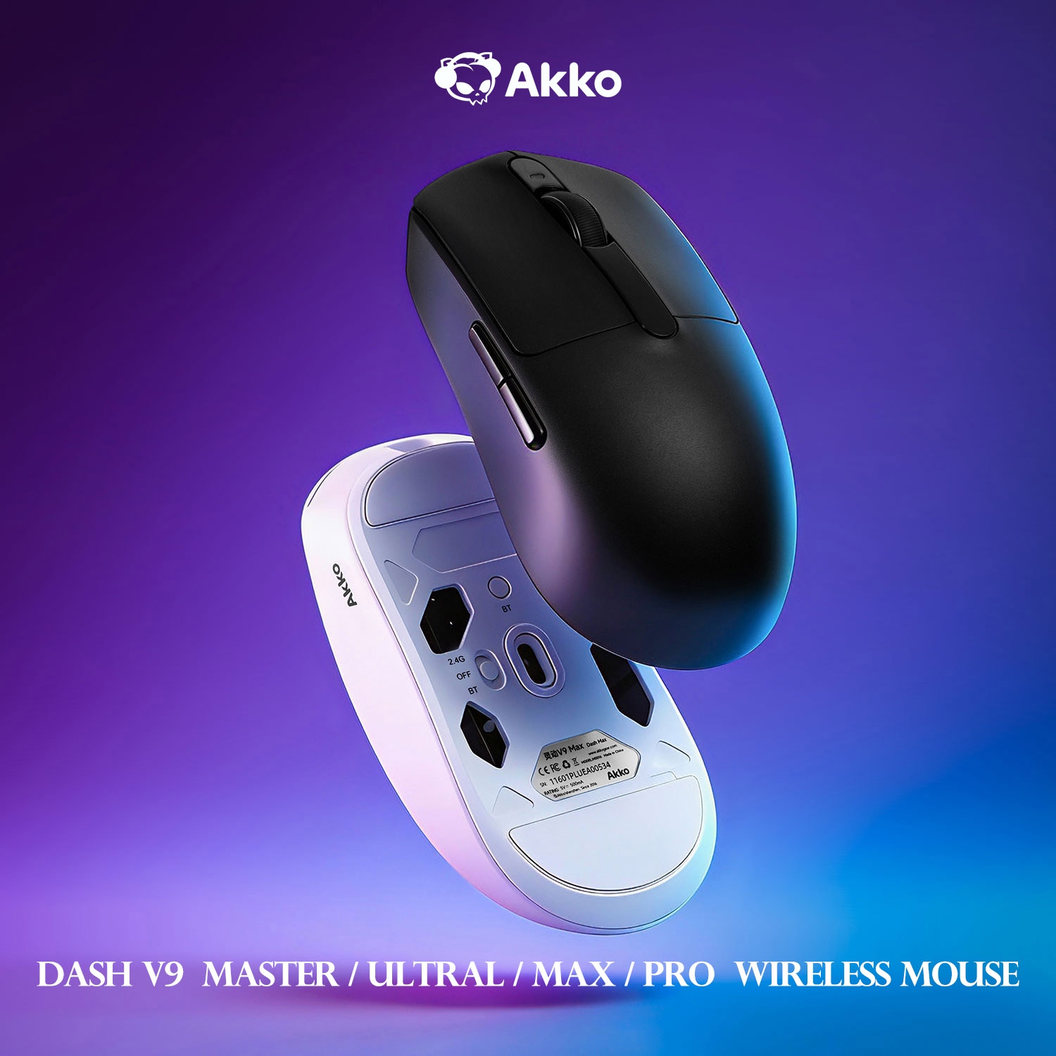 Esports Gaming Mouse Wireless - Беспроводная мышь Akko Dash V9 PAW3950/PAW3395/PAW3955/PAW3315/PAW3311: