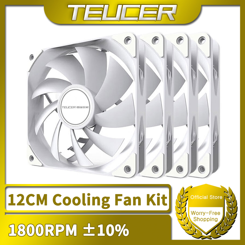 Esports Gaming Fan - TEUCER 1800 об/мин 4PIN PWM Белый