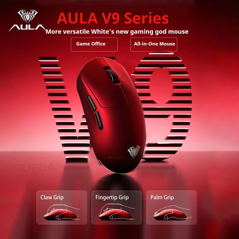 Esports Gaming Mouse Wireless - AULA V9 Ultra Wireless Mouse Tri