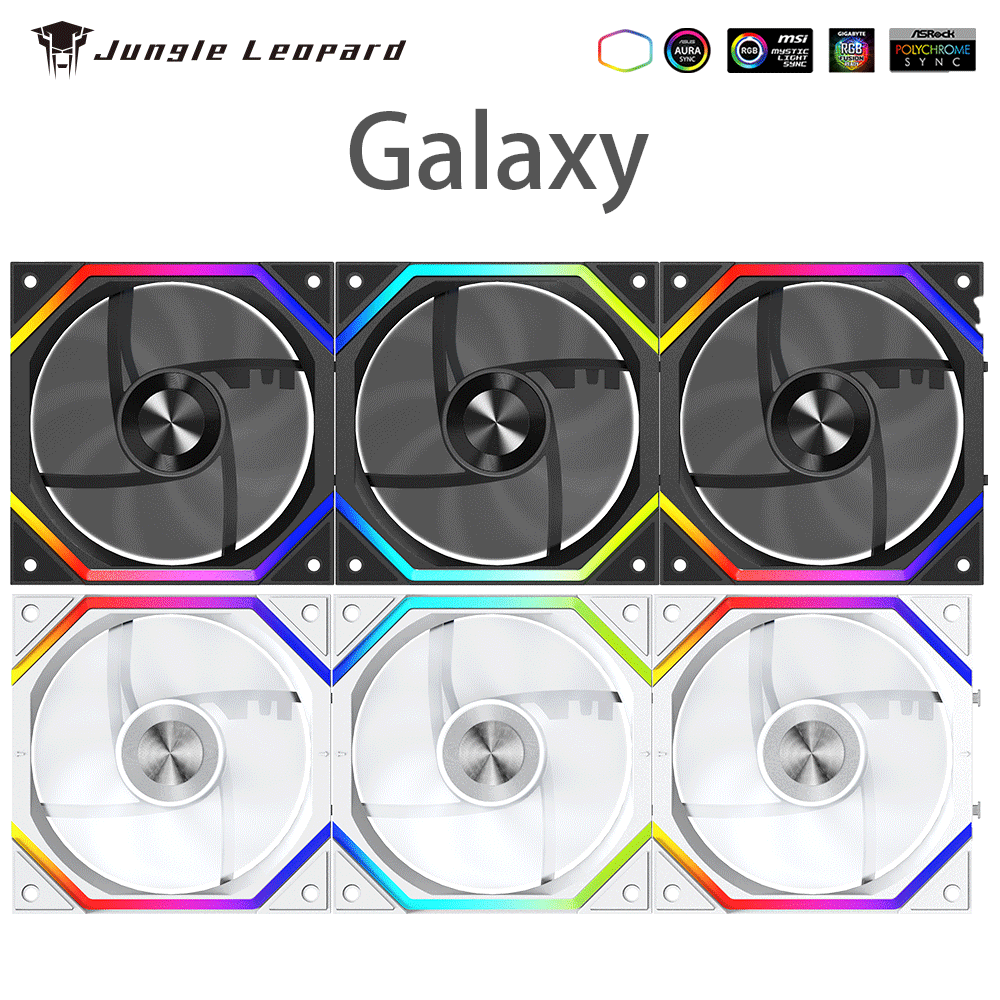 Esports Gaming Fan - Jungle Leopard Galaxy Prism XH Плавные
