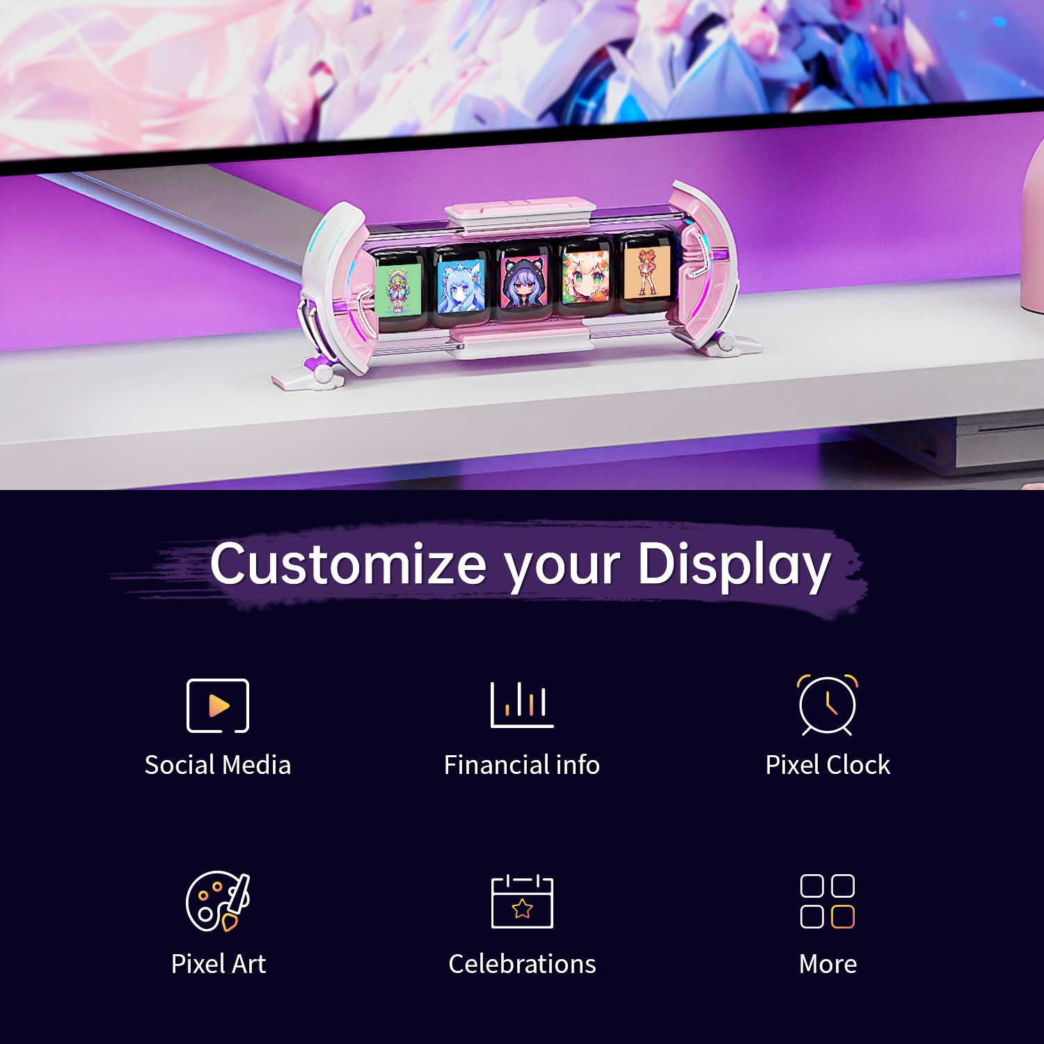 Милые игровые цифровые часы Di – обзор и цена Esports Gaming Monitor
