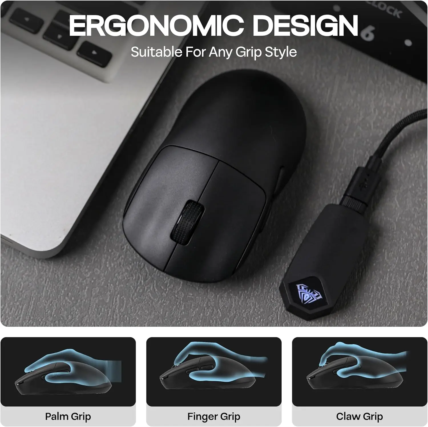 Игровая мышь AULA SC800 USB-C, – обзор и цена Esports Gaming Mouse Wireless