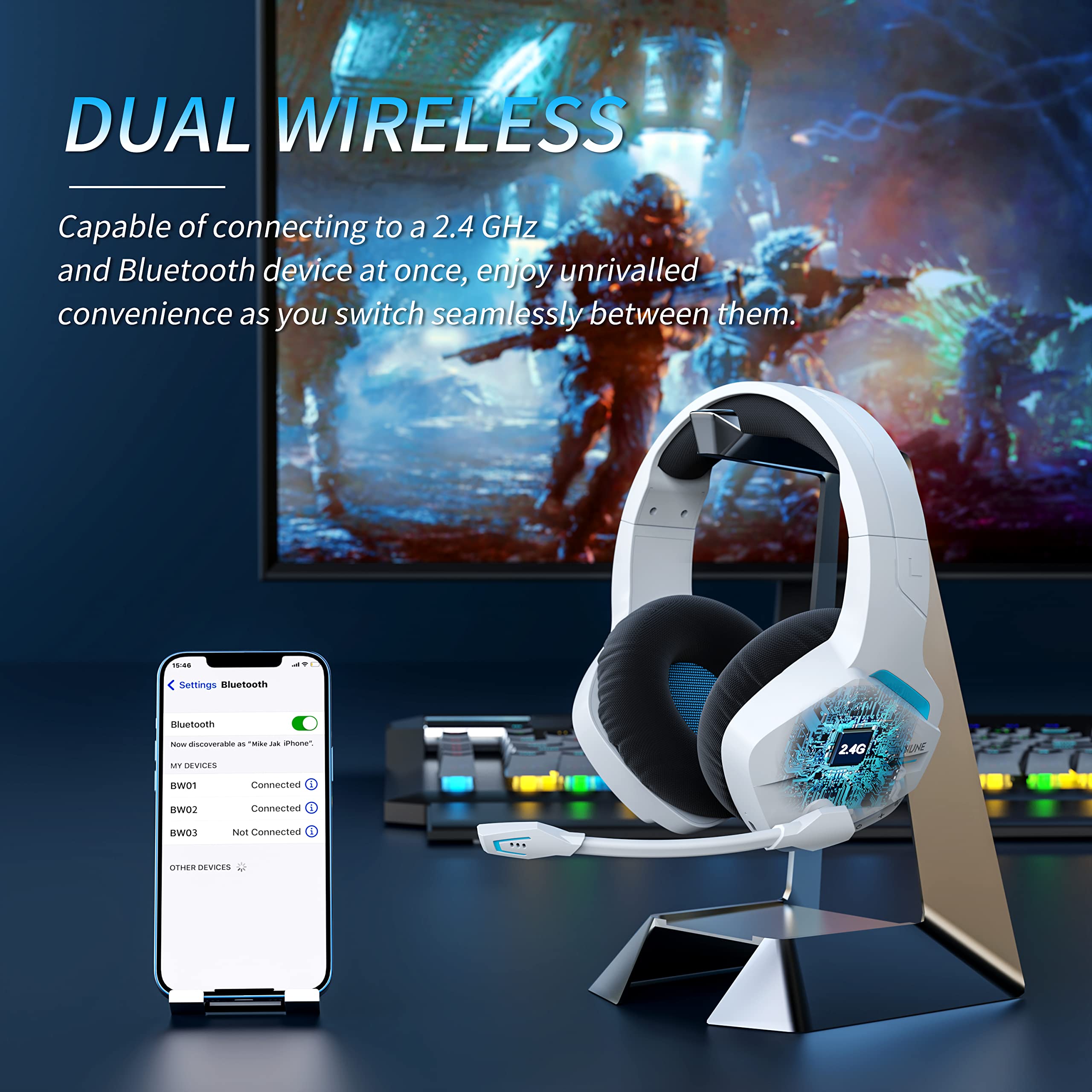 BINNUNE BW01 игровая гарнитура – обзор и цена Esports Gaming Earbuds
