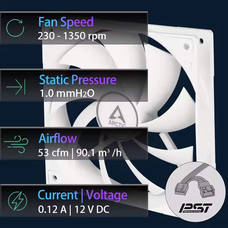 Вентилятор ARCTIC F12 PWM PST  – обзор и цена Esports Gaming Fan
