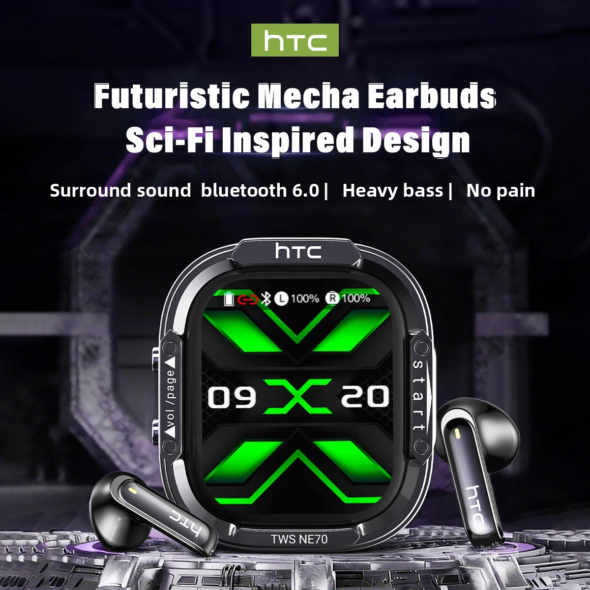 Наушники HTC NE70 Bluetooth V6 – обзор и цена Esports Gaming Earbuds